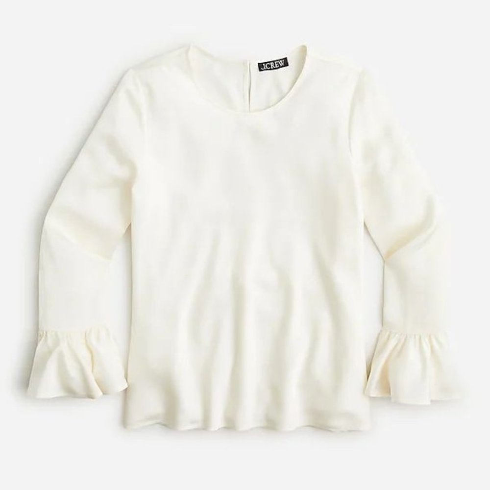 J.CREW IVORY WINTER GARDEN TOP NWT